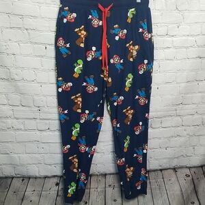 Nintendo Super Mario Brothers Lounge Pajama Pants Small